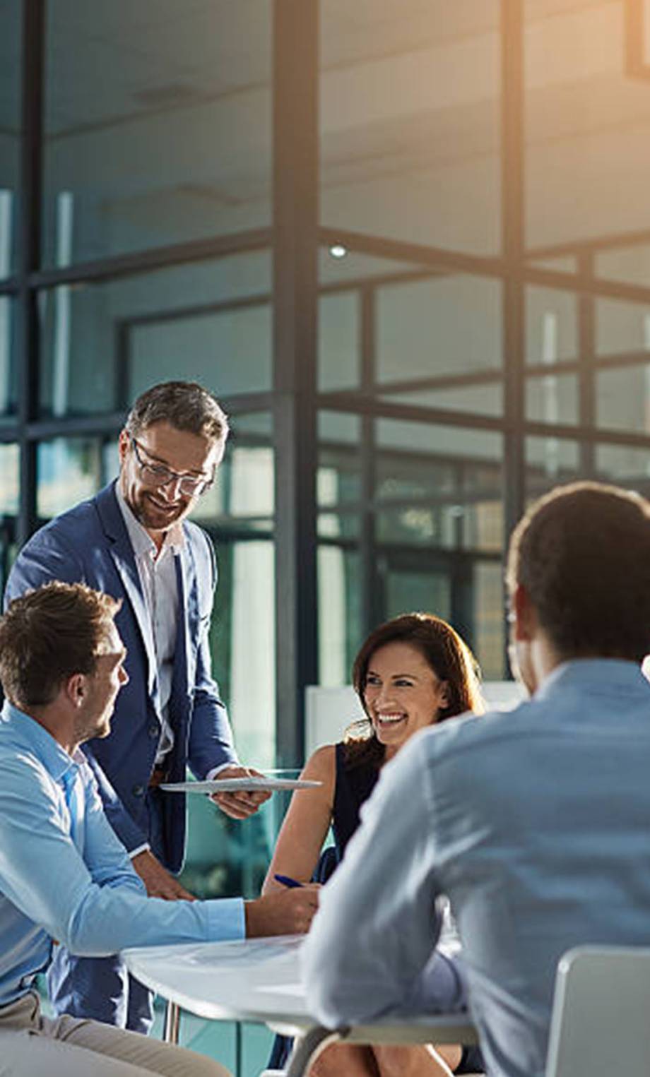 Shot of businesspeople having an office meeting